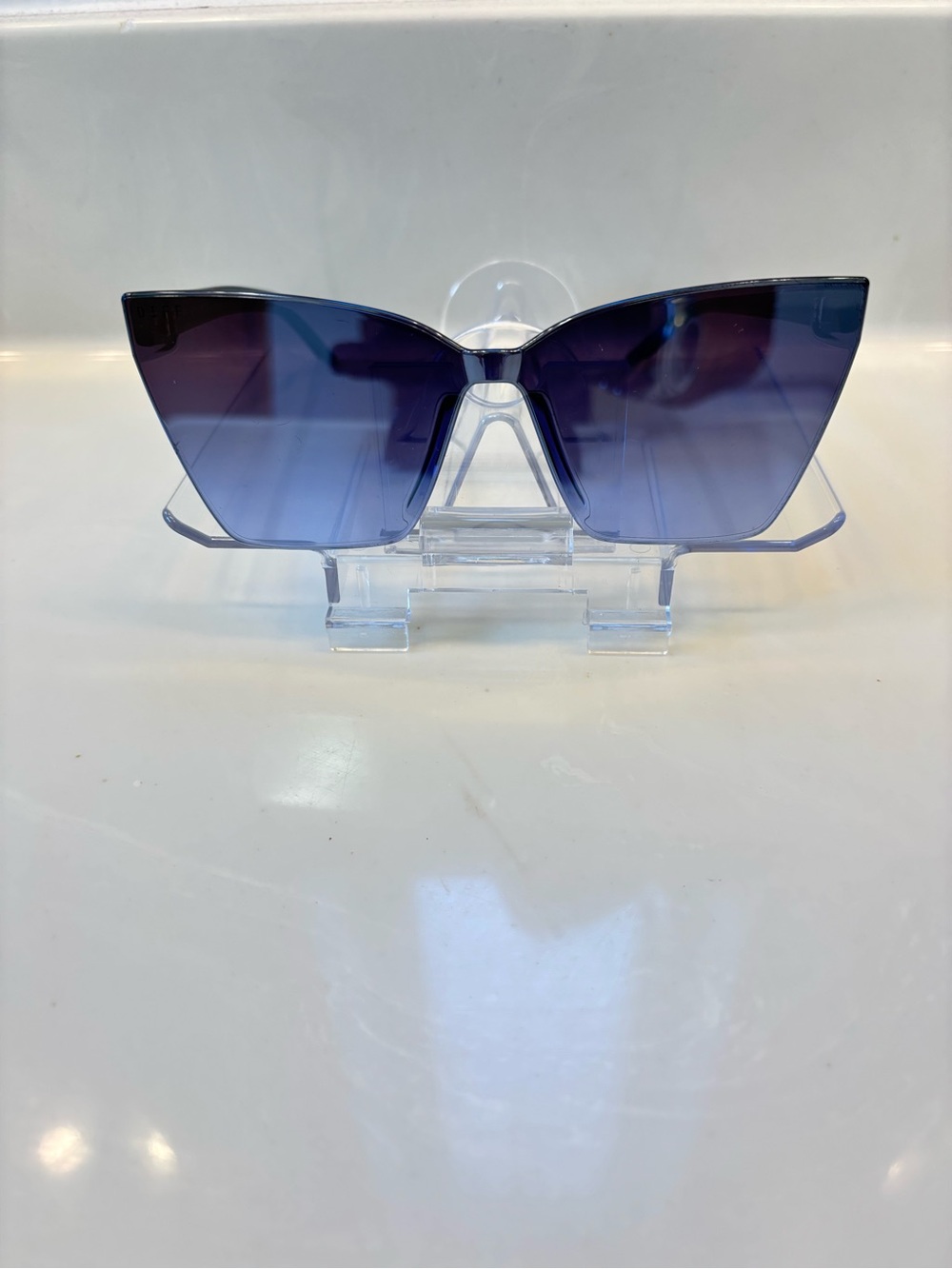 DIFF Goldie Cat Eye SG Plastic Frame clubhouse Blue Gradient Tinted UV400